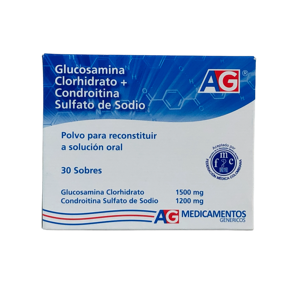 Glucosamina+Condroitina Polvo Oral Caja x 30 Sobres (American Generics)