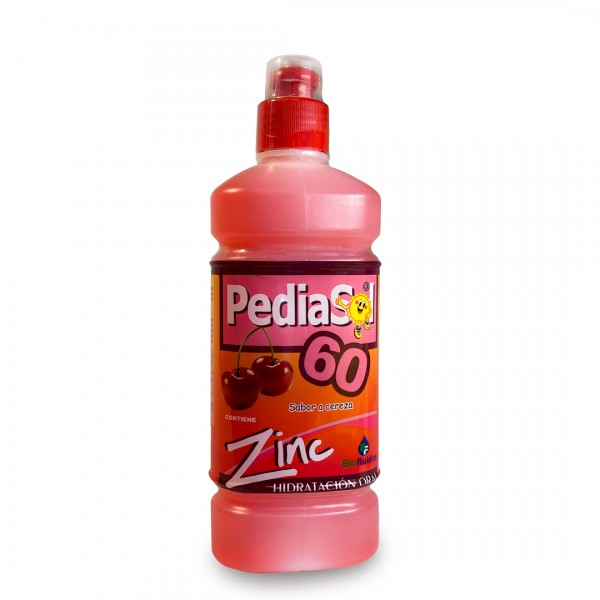 Pediasol 60 Zinc Cereza Frasco x 500 Ml Und (Quibi)