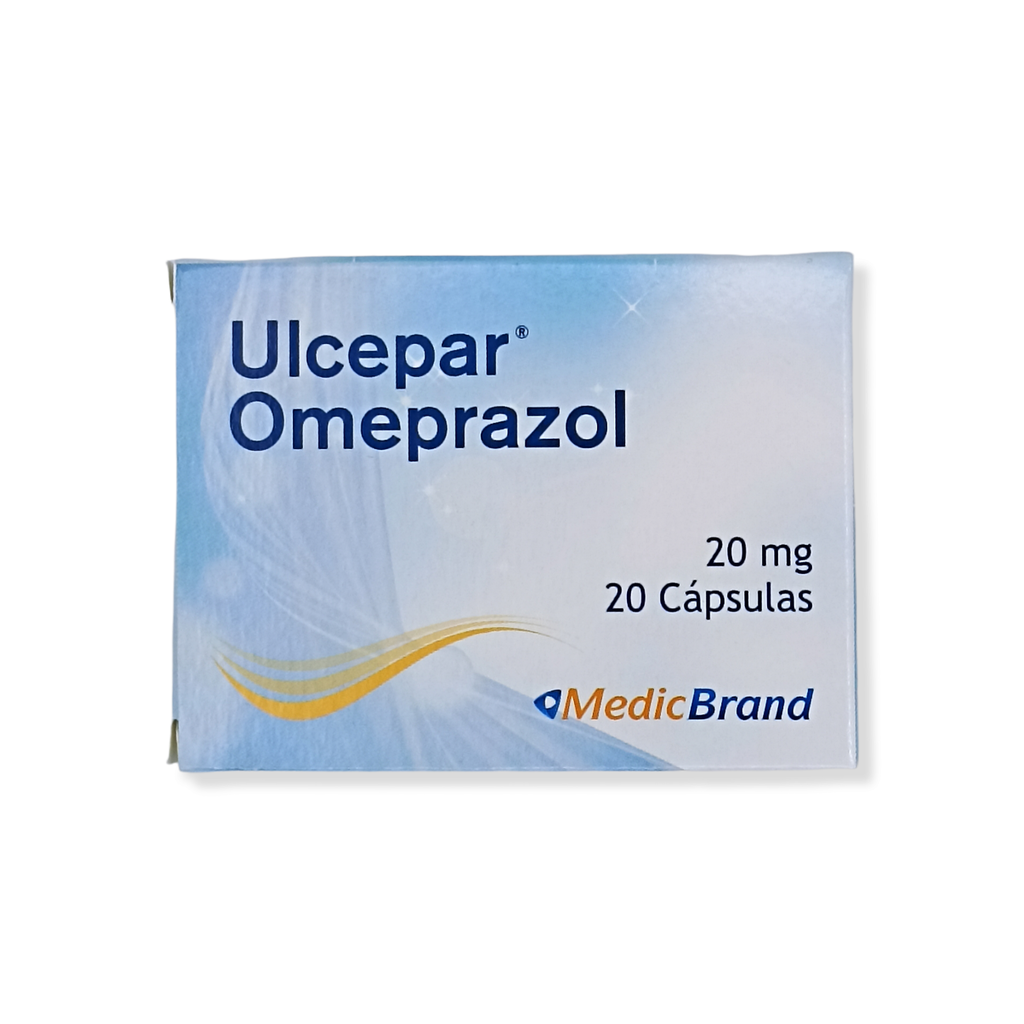 Ulcepar (Omeprazol) 20 mg Caja x 330 Capsulas (Coaspharma)