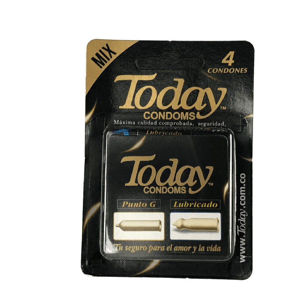 Today Mix Punto G+Lubricado Caja x 4 Condones (GSK)