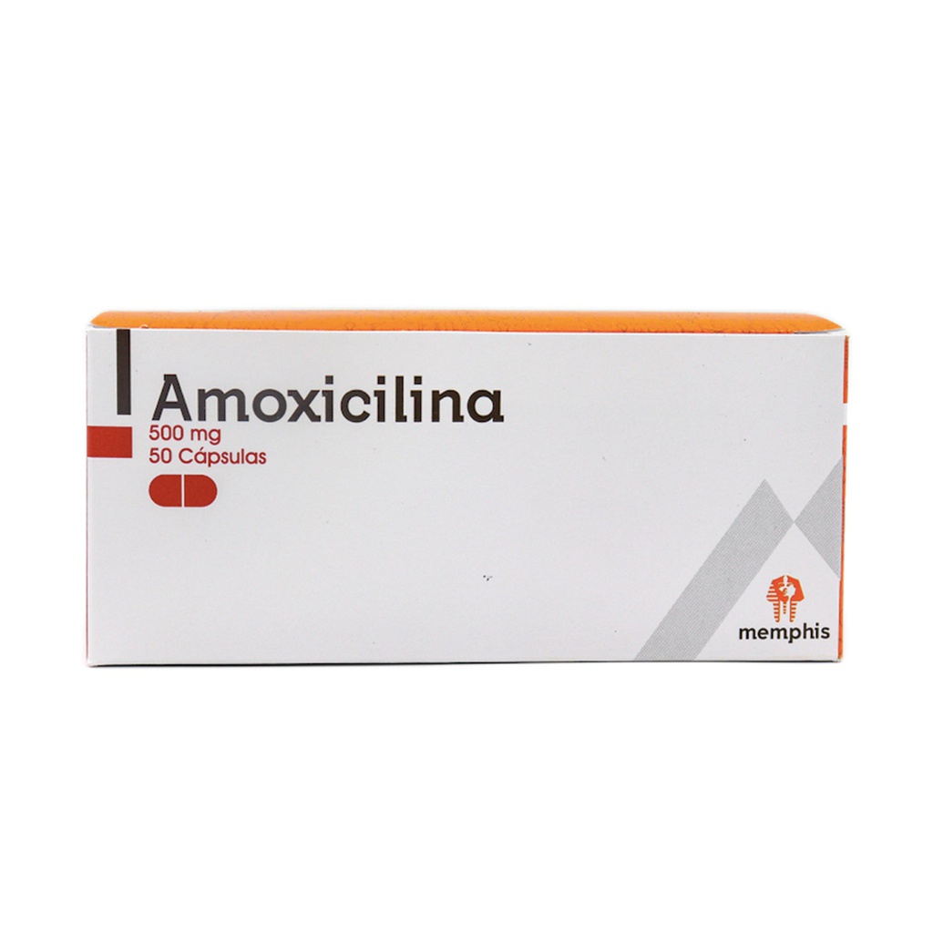 Amoxicilina 500mg Capsulas Caja x 50 (Memphis)