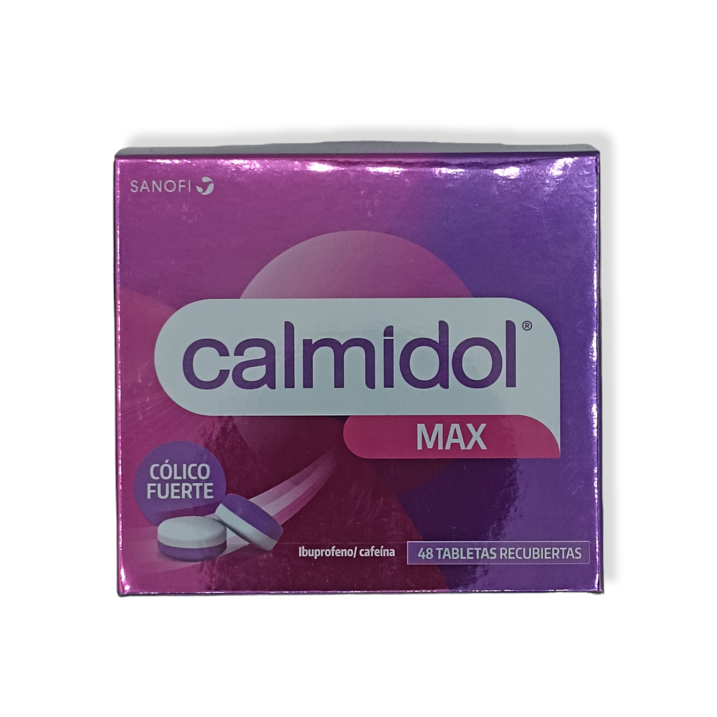 Calmidol Max(Ibuprofeno+Cafeina)400/65 mg Caja x 48 Capsulas(Sanofi)