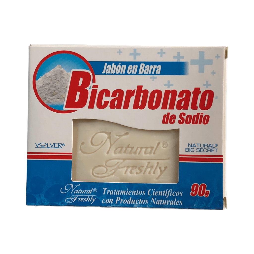 Jabon de Bicarbonato De Sodio Barra x 90 Gr Und (Natural Freshly)