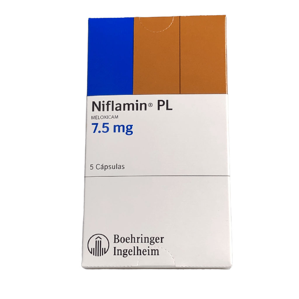 Niflamin Pl(Meloxicam)7.5 Mg Caja x 5 Capsulas(Boehringer)